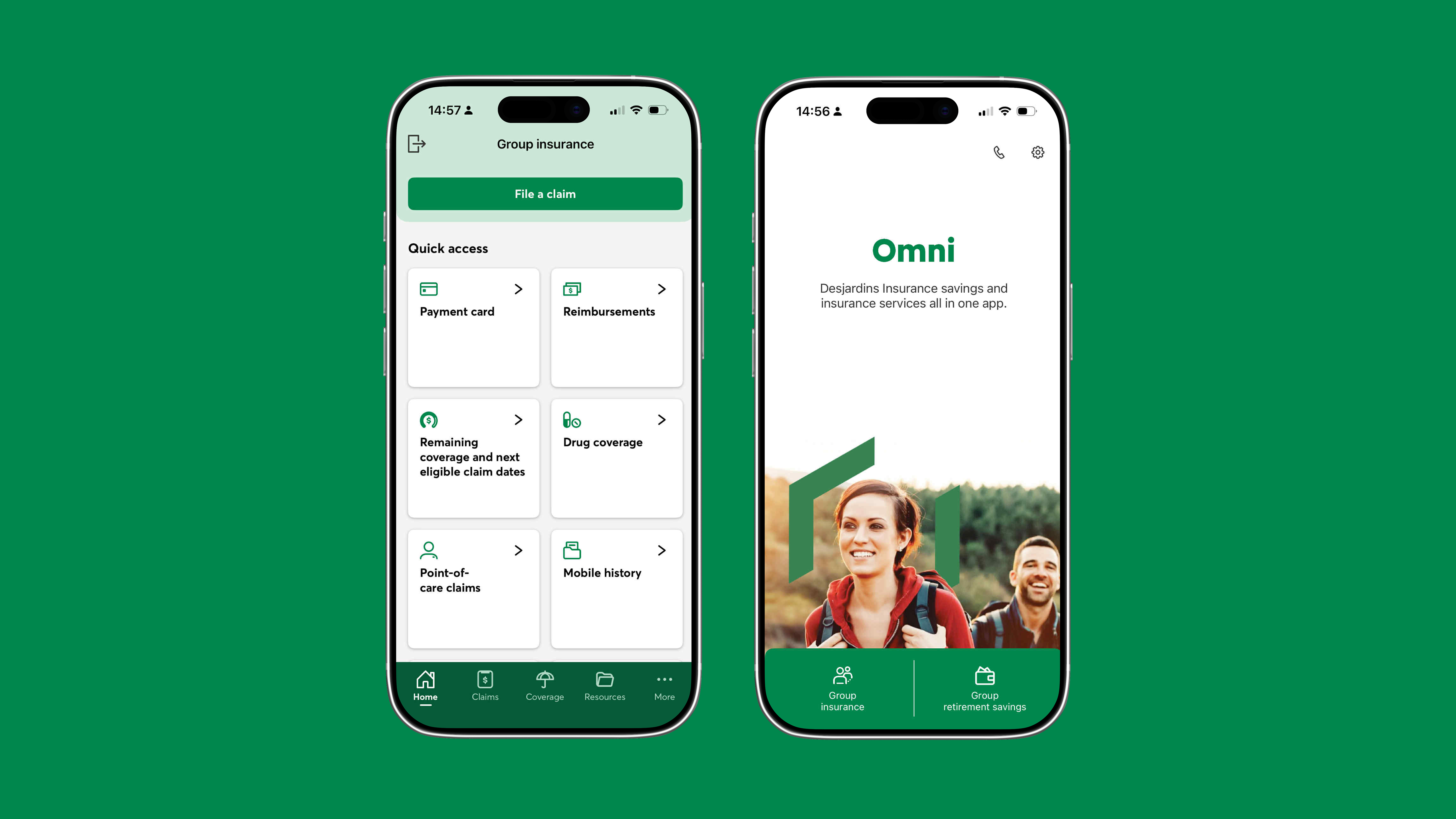 Omni benefits platform interface